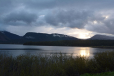 グランド・ティトン国立公園の湖と山の画像001